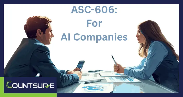 An Expert CPA Explaining about ASC 606 to AI company CEO about how to recognize the revenue.