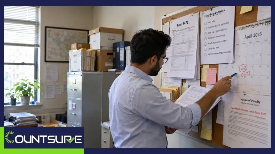 Form 5472 filing requirements, deadlines, and penalties for foreign-owned U.S. corporations