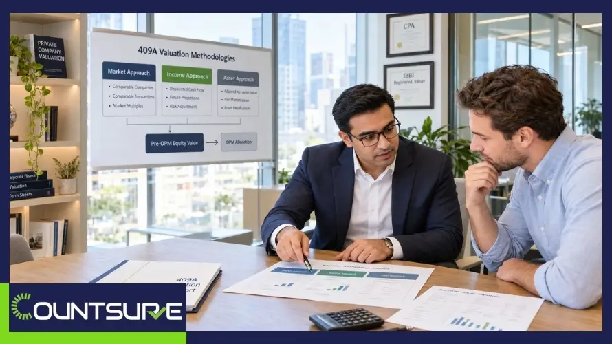 409A valuation methods and pre-OPM value explained for startup founders