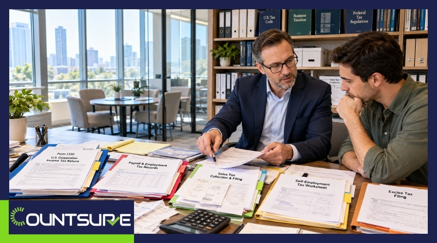 Business taxes explained including income, payroll, sales, and employment taxes