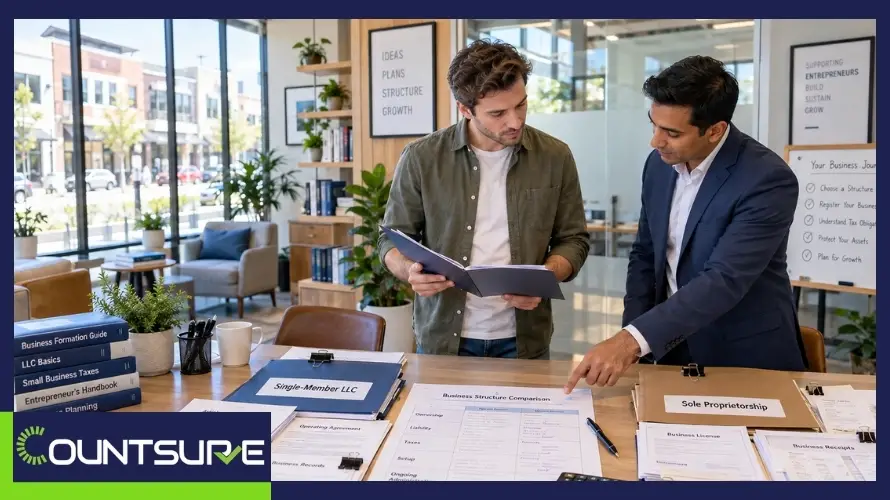 Single-member LLC vs sole proprietorship business structure comparison