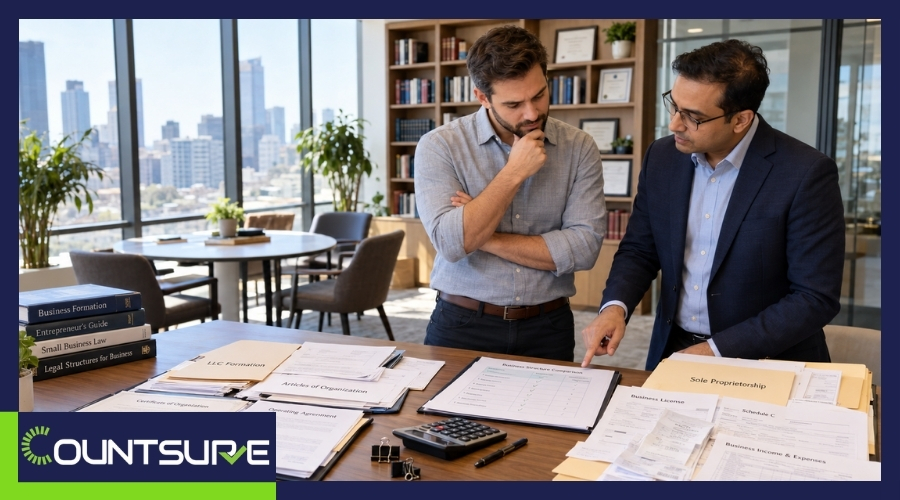 Single-member LLC vs sole proprietorship business structure comparison